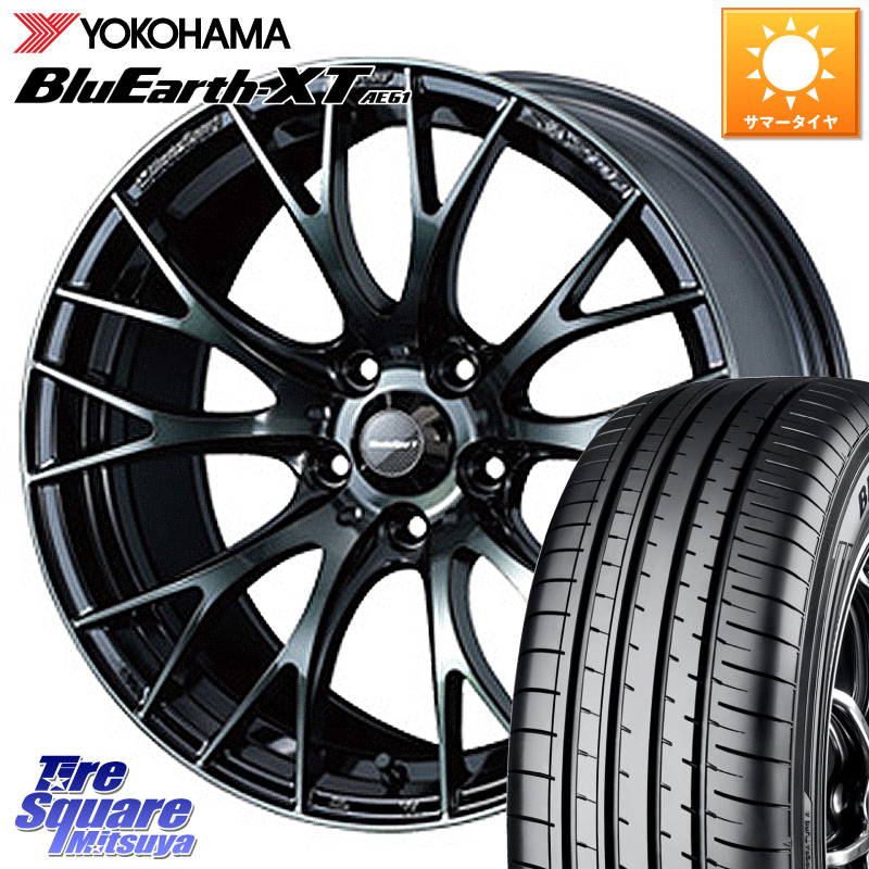 YOKOHAMA R5763 BluEarth-XT AE61 ヨコハマ 225/50R18WEDS WedsSport SA-20R SA20R ウェッズ スポーツ ホイール 18インチ 18X7.5J 45 5穴 114.3 C-HR カローラクロス MAZDA6 10系アルファード エスティマハイブリッド エスティマ UX レクサス スカイラインセダン 日産｜タイヤスクエアミツヤ 113,730円