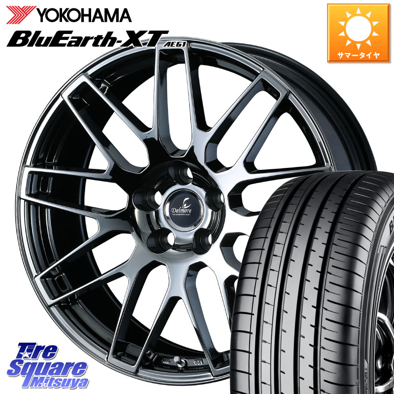 YOKOHAMA R7027 BluEarth XT AE61 Z･P･S ヨコハマ 225/50RF18WEDS 39247 Delmore デルモア LC.S 平座仕様(レクサス車専用) 18X8.0J 45 5穴 114.3 UX レクサス｜タイヤスクエアミツヤ
