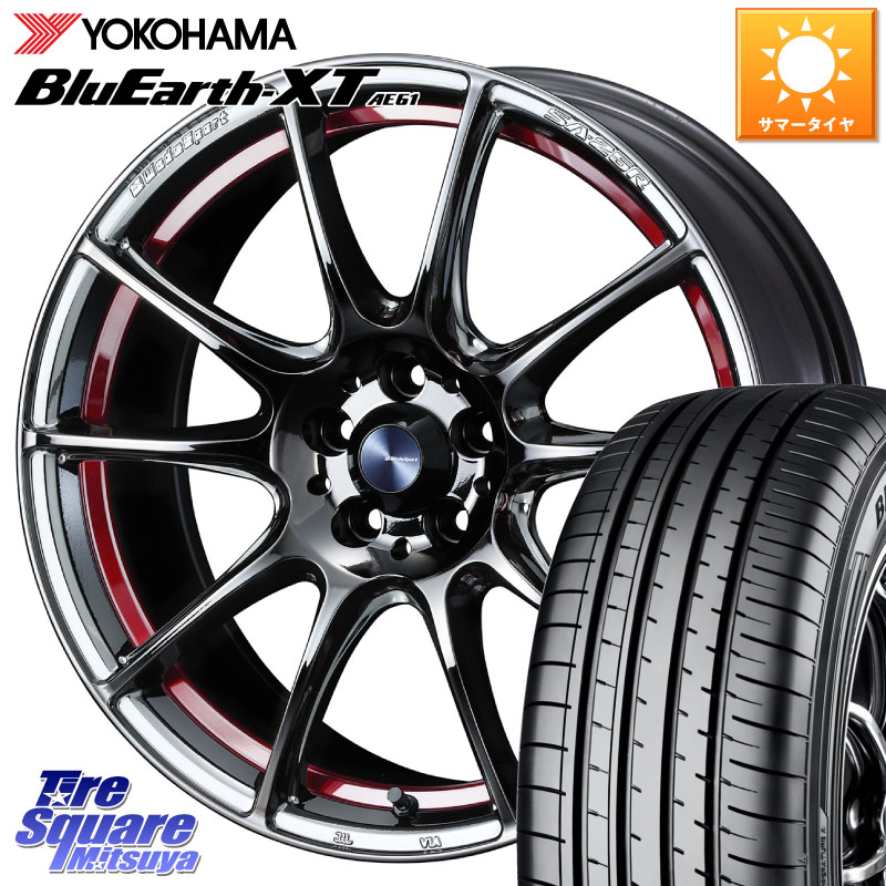 YOKOHAMA R5763 BluEarth-XT AE61 ヨコハマ 225/50R18WEDS 【欠品次回09月上旬】 WedsSport SA-25R SA25R ウェッズ スポーツ ホイール 18インチ 18X8.0J 45 5穴 114.3 カローラクロス MAZDA6 10系アルファード エクストレイル X-TRAIL 日産 エスティマハイブリッド エ｜タイヤスクエアミツヤ