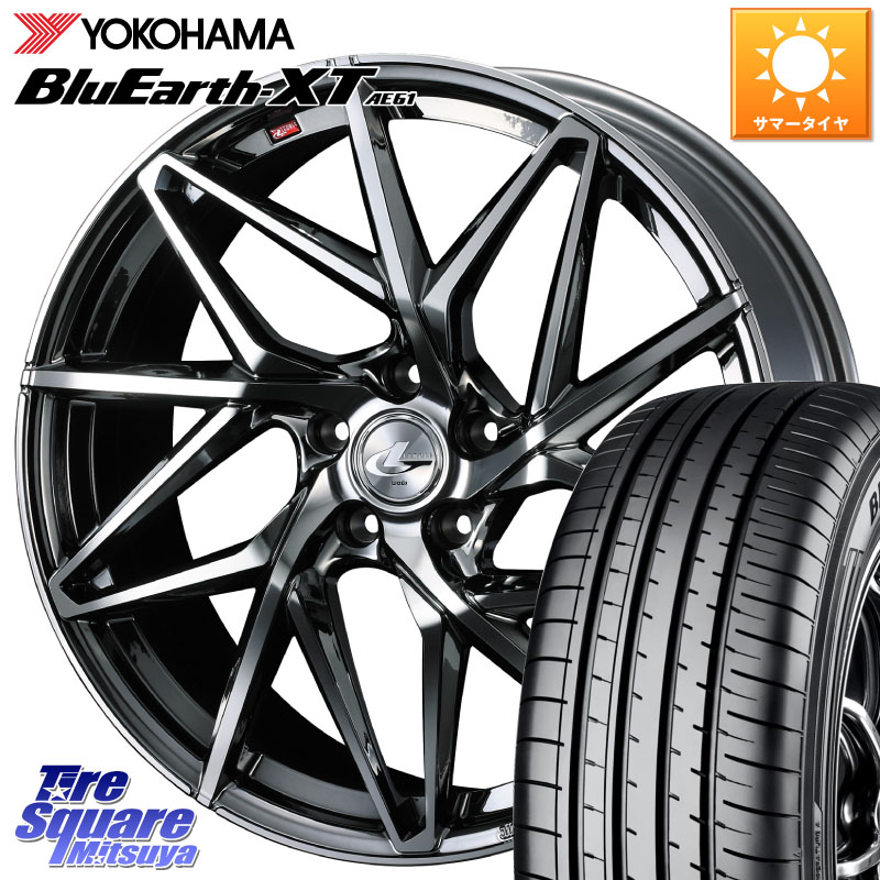 YOKOHAMA R5775 BluEarth-XT AE61 ヨコハマ 215/50R18WEDS 40606 レオニス LEONIS IT 18インチ 18X7.0J 47 5穴 100|タイヤスクエアミツヤ