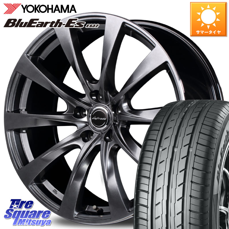 MANARAY MOTION2 平座仕様(トヨタ・レクサス専用)MID Lefinada ホイール 18 X 7.5J +45 5穴 114.3 YOKOHAMA R6292 BluEarth-Es ES32 ヨコハマ 215/45R18 90系ノア ヴォクシー プリウスアルファ