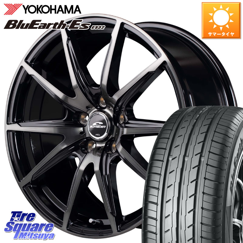 MANARAY MID SCHNEIDER シュナイダー DR-02 18インチ 18 X 8.0J +35 5穴 114.3 YOKOHAMA R6295 BluEarth-Es ES32 ヨコハマ 225/50R18