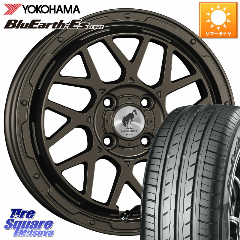 SUPER STAR LODIO DRIVE ロディオドライブ 8M MONO モノ 16インチ 16 X 6.0J +42 4穴 100 YOKOHAMA R2443 BluEarth-Es ES32 ヨコハマ 195/60R16 E13オーラ