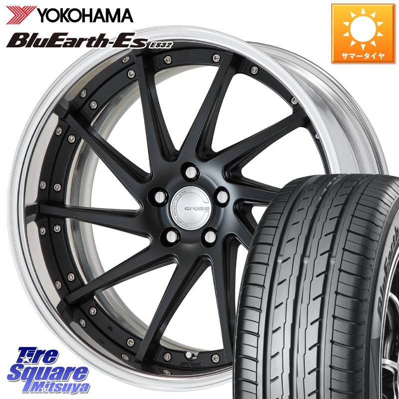 YOKOHAMA R6307 BluEarth-Es ES32 ヨコハマ 245/40R19WORK GNOSIS CVS O Disk 19インチ 2ピース 19X8.5J 55 5穴 100|タイヤスクエアミツヤ