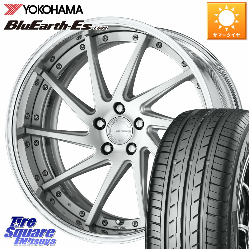 YOKOHAMA R6307 BluEarth-Es ES32 ヨコハマ 245/40R19WORK GNOSIS CVS O Disk 19インチ 2ピース 19X8.5J 55 5穴 100|タイヤスクエアミツヤ