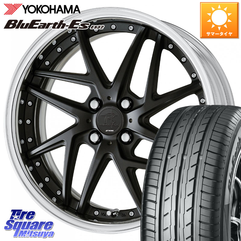 YOKOHAMA R6288 BluEarth-Es ES32 ヨコハマ 205/50R17WORK RIZALTADO MESH2 A Disk 17インチ 2ピース 17X6.5J 40 4穴 100 E13オーラ|タイヤスクエアミツヤ