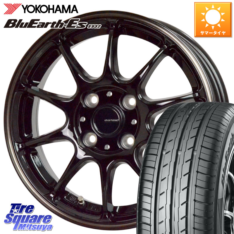 HotStuff G・SPEED P-07 ジー・スピード ホイール 15インチ 15 X 4.5J +45 4穴 100 YOKOHAMA R6273 BluEarth-Es ES32 ヨコハマ 165/65R15 ダイハツTAFT Mx27/37/47Sソリオ・デリカD2 MAx6S系ソリオ
