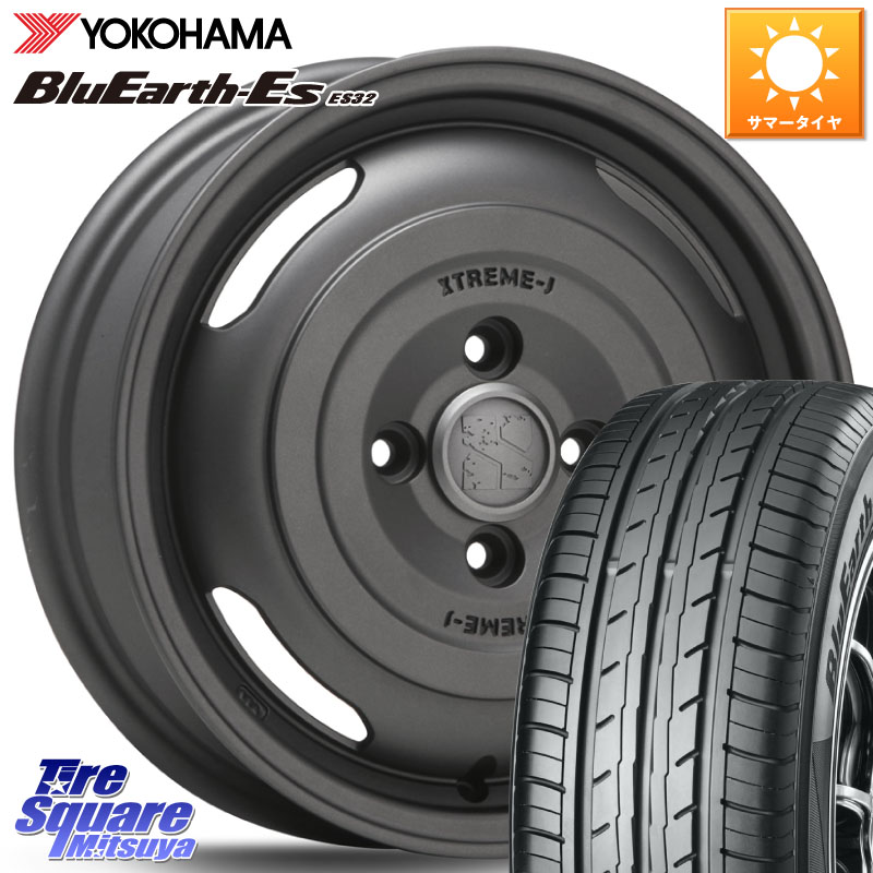 MLJ JOURNEY ジャーニー ガンブラック XTREME-J エクストリームJ ホイール 14インチ 14 X 4.5J +43 4穴 100 YOKOHAMA R6264 BluEarth-Es ES32 ヨコハマ 155/65R14 N-BOX タント スペーシア サクラ ハイゼット アゲトラCustom車用※軽自動車専用ホイール※