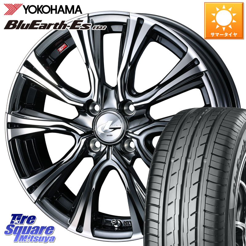 WEDS 41242 LEONIS VR BMCMC ウェッズ レオニス ホイール 17インチ 17 X 6.5J +50 4穴 100 YOKOHAMA R2450 BluEarth-Es ES32 ヨコハマ 205/40R17
