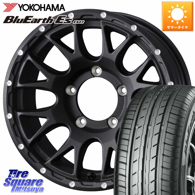 WEDS 【欠品次回4月中旬】 41127 マッドヴァンス MUD VANCE 08 BK インセット-5 ホイール 16インチ 16 X 6.0J +0 5穴 139.7 YOKOHAMA R6302 BluEarth-Es ES32 ヨコハマ 215/65R16 ジムニー専用(要オーバーフェンダー等) ジムニ－シエラ・ノマド(カスタム)