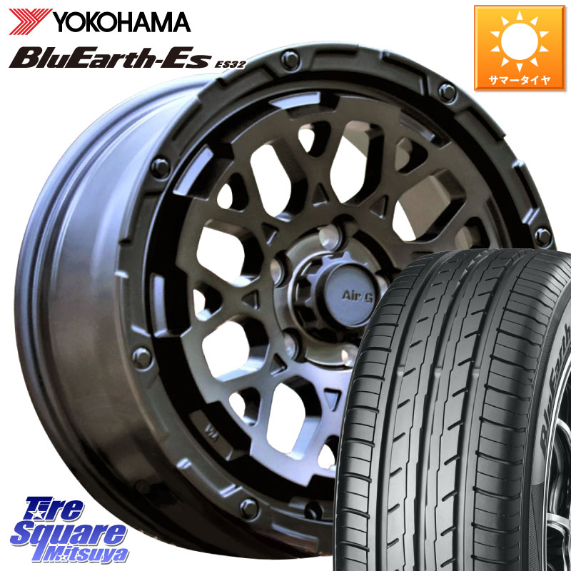 4X4エンジニアリング Air/G Rocks GHOST ホイール 16インチ 16 X 7.0J +35 5穴 114.3 YOKOHAMA R2464 BluEarth-Es ES32 ヨコハマ 215/55R16