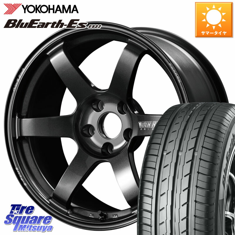 YOKOHAMA R2475 BluEarth-Es ES32 ヨコハマ 235/40R18RAYS 【欠品次回3~4月】 TE37 SAGA S-plus VOLK RACING 鍛造 ホイール 18インチ 18X8.5J 50 5穴 114.3 FL系シビック シビック｜タイヤスクエアミツヤ