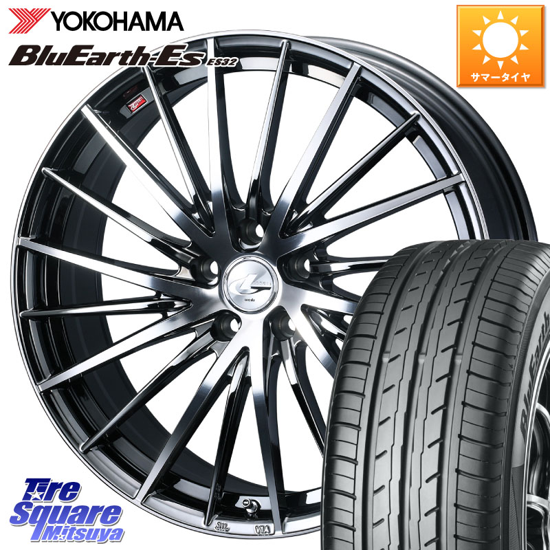 WEDS LEONIS FR レオニス FR ホイール 19インチ 19 X 7.5J +40 5穴 114.3 YOKOHAMA R6305 BluEarth-Es ES32 ヨコハマ 225/35R19 90系ノア ヴォクシー リーフ