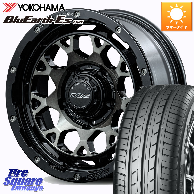 RAYS 【欠品次回8~9月】 TEAM DAYTONA M9+ ※インセット-5 ホイール 16インチ 16 X 6.0J +0 5穴 139.7 YOKOHAMA R6302 BluEarth-Es ES32 ヨコハマ 215/65R16 ジムニー専用(要オーバーフェンダー等) ジムニ－シエラ・ノマド(カスタム)