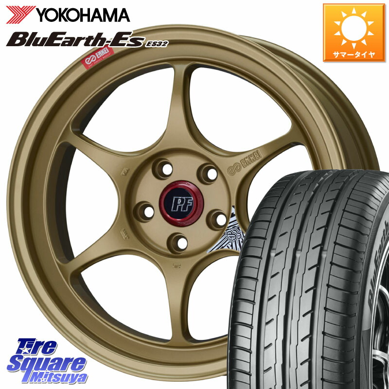 ENKEI エンケイ PerformanceLine PF06 ホイール 18インチ 18 X 8.0J +45 5穴 114.3 YOKOHAMA R6296 BluEarth-Es ES32 ヨコハマ 225/45R18 90系ノア ヴォクシー プリウスアルファ リーフ RP6~8ステップワゴン