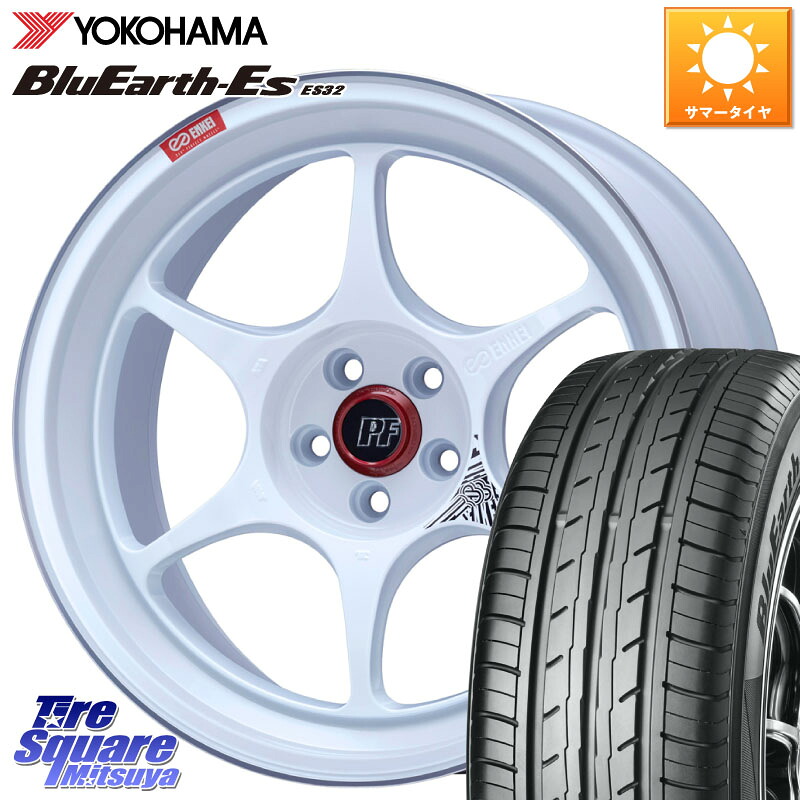 YOKOHAMA R6289 BluEarth-Es ES32 ヨコハマ 255/35R18ENKEI エンケイ PerformanceLine PF06 ホイール 18インチ 18X8.5J(GR YARIS RZ) 35 5穴 114.3 GRヤリス ローダウン向けチューナーサイズ|タイヤスクエアミツヤ