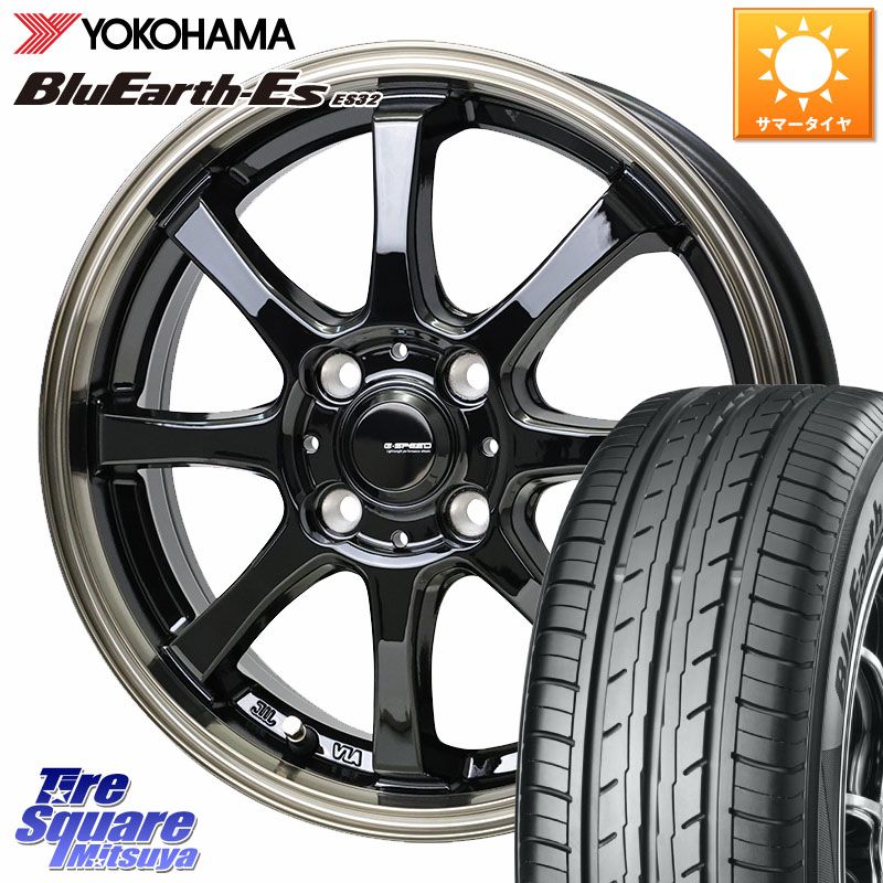 HotStuff G-SPEED P-08 ホイール 15インチ 15 X 4.5J(J) +45 4穴 100 YOKOHAMA R6273 BluEarth-Es ES32 ヨコハマ 165/65R15 MAD7Sソリオ・MBD7SデリカD2