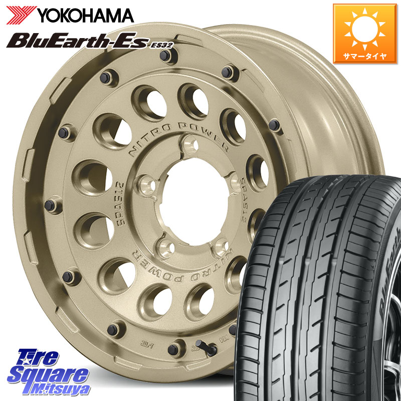 MANARAY MID ナイトロパワー H12 SHOTGUN TACTICAL EDITION ※インセット-5 ホイール 16インチ 16 X 6.0J +0 5穴 139.7 YOKOHAMA R6302 BluEarth-Es ES32 ヨコハマ 215/65R16 ジムニー専用(要オーバーフェンダー等) ジムニ-シエラ・ノマド(カスタム)