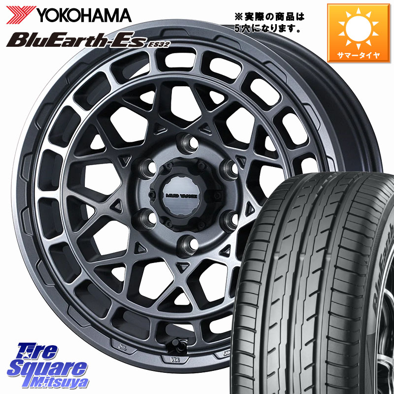 YOKOHAMA R2472 BluEarth-Es ES32 ヨコハマ 225/50R17WEDS MUDVANCE X TYPE M ホイール 17インチ マッドヴァンス タイプM 17X7.0J 38 5穴 114.3 マークXジオ RX-8 MAZDA|タイヤスクエアミツヤ
