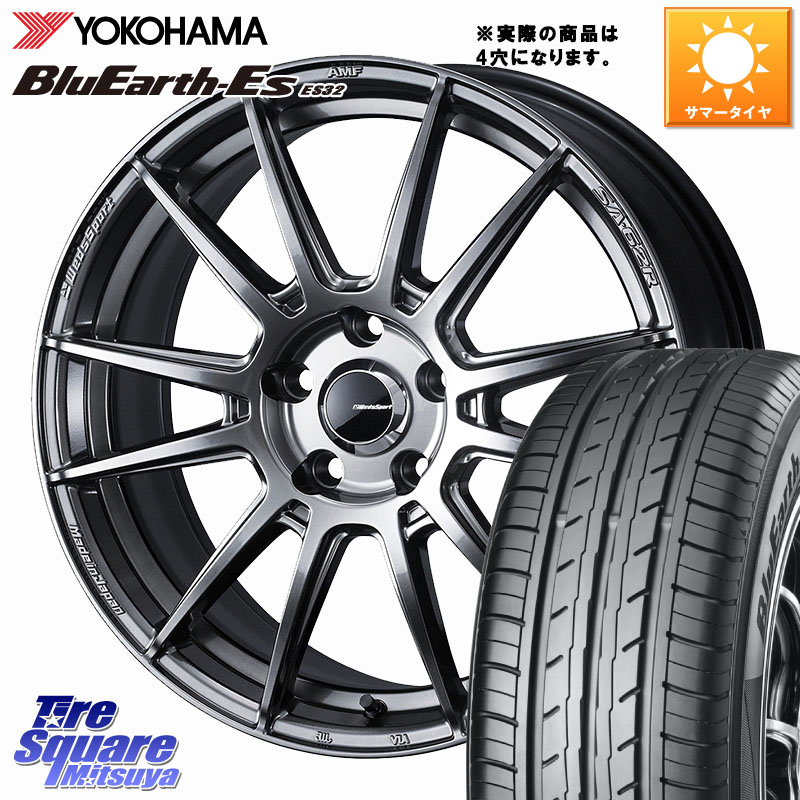 WEDS WedsSport SA-62R ホイール 15インチ ウェッズ スポーツ 15 X 5.0J(J) +45 4穴 100 YOKOHAMA R6273 BluEarth-Es ES32 ヨコハマ 165/65R15 MAD7Sソリオ・MBD7SデリカD2