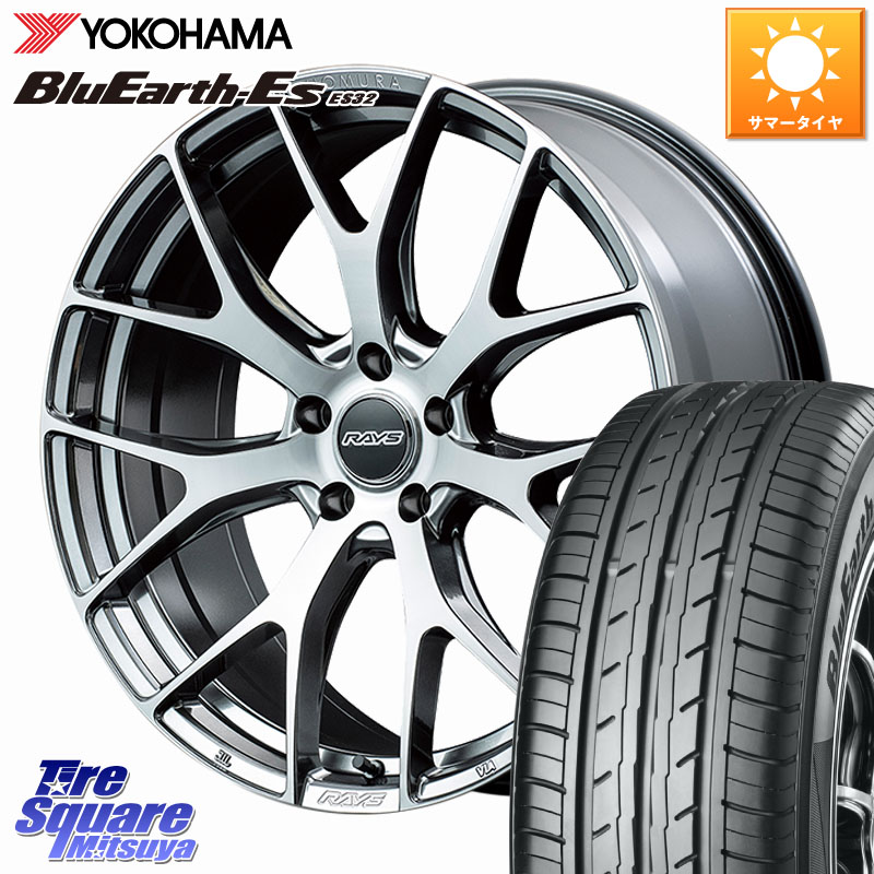 RAYS 【欠品次回8~9月】 HOMURA 2x7FT ホイール 19インチ 19 X 8.0J +45 5穴 114.3 YOKOHAMA R6307 BluEarth-Es ES32 ヨコハマ 245/40R19 50系エスティマ 10系カローラクロス 10系アルファード 175,035円