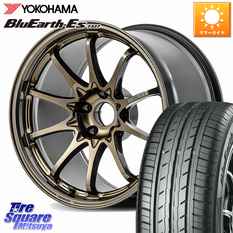 YOKOHAMA R6296 BluEarth-Es ES32 2026年製 在庫● ヨコハマ 225/45R18RAYS 【欠品次回3~4月】 CE28N-plus VOLK RACING 鍛造 ホイール 18インチ 18X7.5J 48 5穴 100 レガシー レガシィ ワゴン エクシーガ｜タイヤスクエアミツヤ