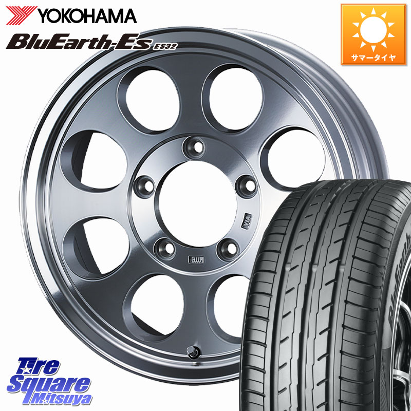 WEDS JIMLINE TYPE2 POL ※インセット-5 ホイール 16インチ ジムライン 16 X 6.0J +0 5穴 139.7 YOKOHAMA R6302 BluEarth-Es ES32 ヨコハマ 215/65R16 ジムニー専用(要オーバーフェンダー等) ジムニ－シエラ・ノマド(カスタム)