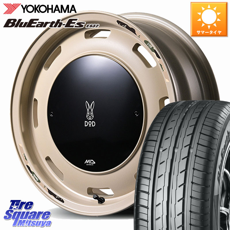 MANARAY MID x DOD ウシャリントバリ ホイール 14インチ 14 X 4.5J +45 4穴 100 YOKOHAMA R6278 BluEarth-Es ES32 ヨコハマ 175/70R14 Mx27/37/47Sソリオ・デリカD2