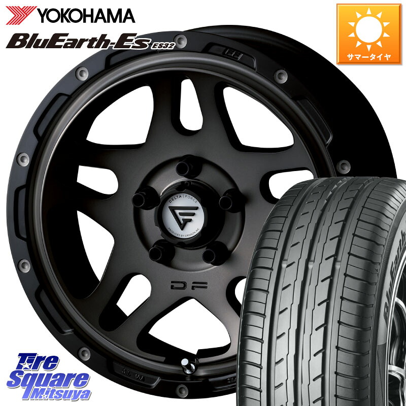DELTA FORCE OVERLANDER ホイール 17インチ 17 X 7.0J +32 5穴 114.3 YOKOHAMA R2463 BluEarth-Es ES32 ヨコハマ 215/50R17