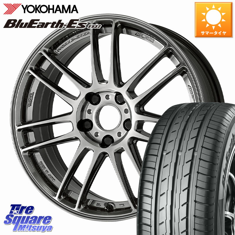 WORK EMOTION ZR7 ホイール 19インチ 19 X 8.0J +45 5穴 114.3 YOKOHAMA R6307 BluEarth-Es ES32 ヨコハマ 245/40R19 50系エスティマ 10系カローラクロス 10系アルファード