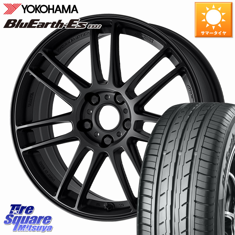 WORK EMOTION ZR7 ホイール 18インチ 18 X 7.5J +47 5穴 114.3 YOKOHAMA R6303 BluEarth-Es ES32 ヨコハマ 225/55R18 ZR-V レヴォーグレイバック SL系フォレスター SK系フォレスター