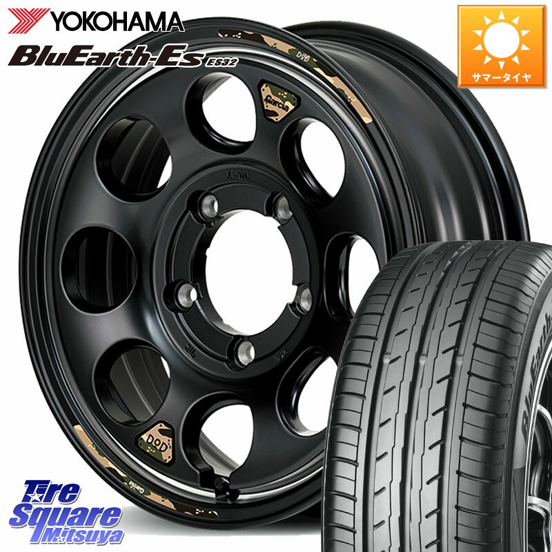 MANARAY MID x DOD ウシャリン ※インセット-5 ホイール 16インチ 16 X 6.0J +0 5穴 139.7 YOKOHAMA R6302 BluEarth-Es ES32 ヨコハマ 215/65R16 ジムニー専用(要オーバーフェンダー等) ジムニ－シエラ・ノマド(カスタム)