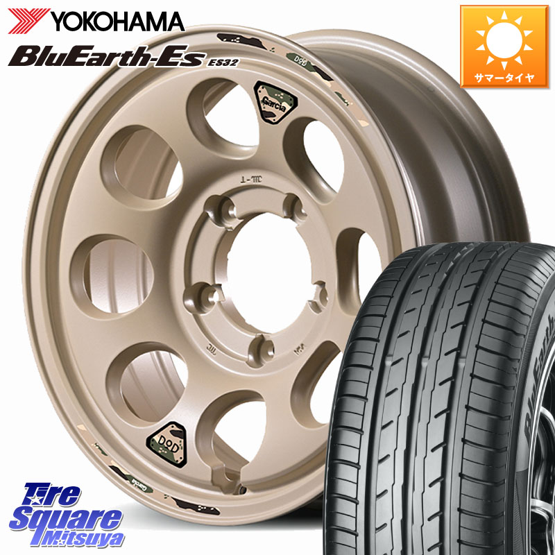 MANARAY MID x DOD ウシャリン ホイール 16インチ 16 X 5.5J +20 5穴 139.7 YOKOHAMA R6302 BluEarth-Es ES32 ヨコハマ 215/65R16 ジムニー専用(要オーバーフェンダー等)