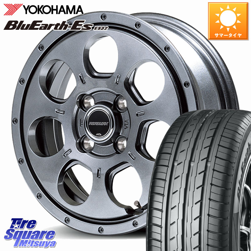 YOKOHAMA R2410 BluEarth-Es ES32 ヨコハマ 165/60R15MANARAY MID ROADMAX MUD AGENT ホイール 15インチ 15X4.5J 45 4穴 100 デリカミニ4WD キャスト[アクティバ] ハスラー ピクシスジョイ[Cグレード] ハイゼットアゲトラCustom車用※軽自動車専用ホイール※ ソリオ Ke｜タイヤスクエアミツヤ