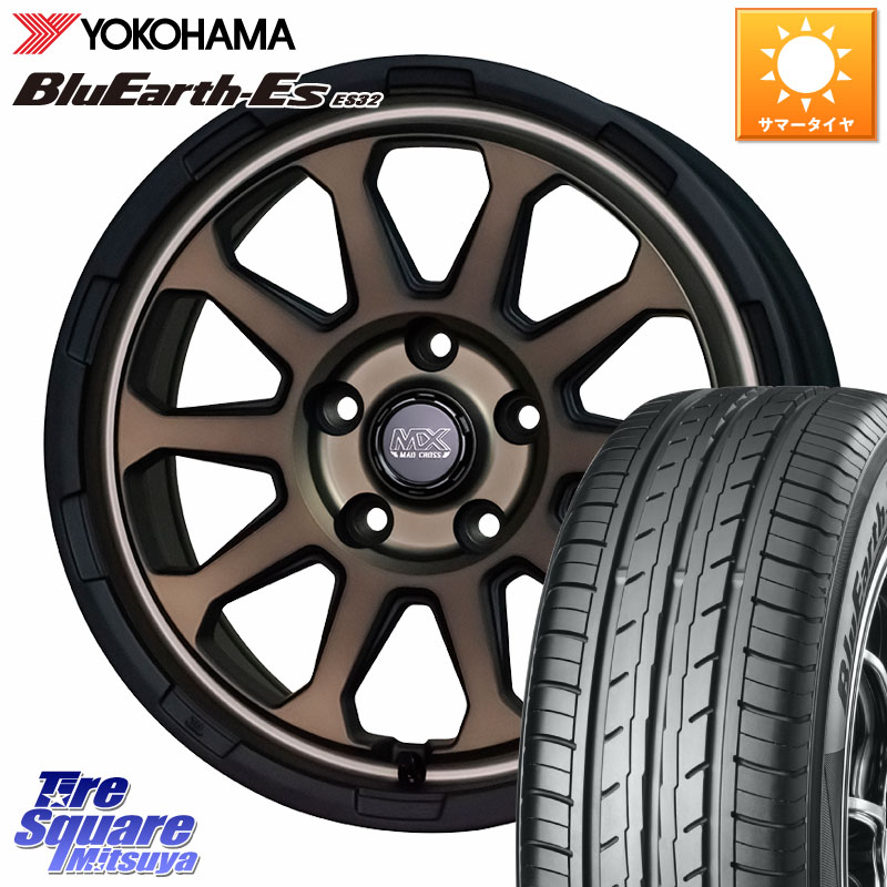 YOKOHAMA R2453 BluEarth-Es ES32 ヨコハマ 205/50R16HotStuff マッドクロス レンジャー ブロンズ ホイール 16インチ 16X7.0J 38 5穴 114.3|タイヤスクエアミツヤ