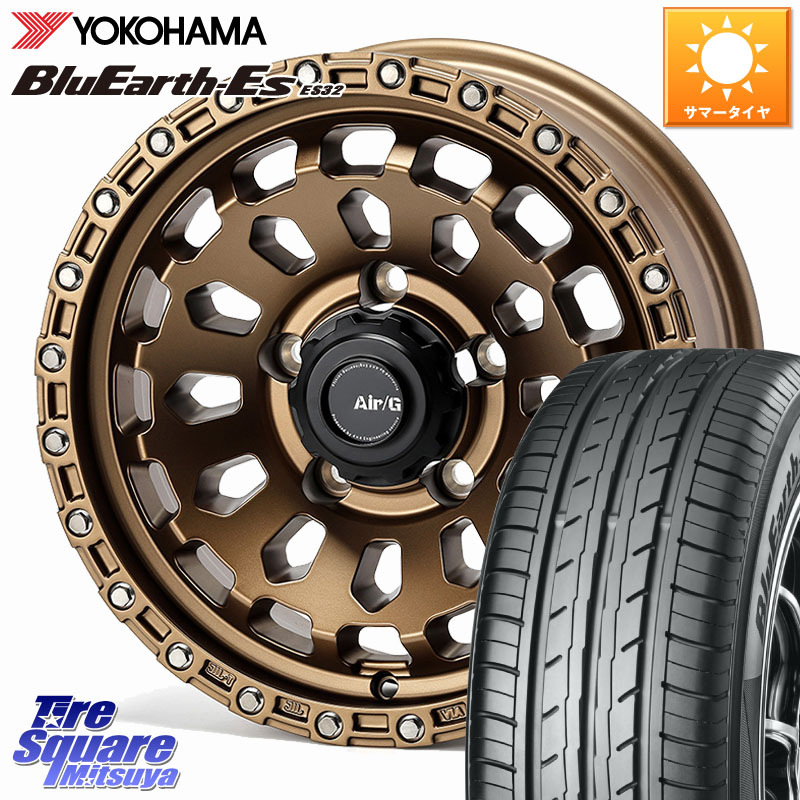 4X4エンジニアリング Air/G VULCAN ホイール 16インチ 16 X 6.0J +0 5穴 139.7 YOKOHAMA R6302 BluEarth-Es ES32 ヨコハマ 215/65R16 ジムニー専用(要オーバーフェンダー等) ジムニ－シエラ・ノマド(カスタム)