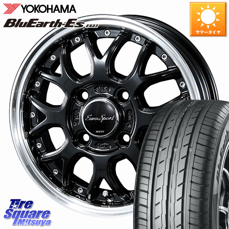 BLEST EuroSport Type815 軽自動車専用 ホイール 14インチ 14 X 4.5J +45 4穴 100 YOKOHAMA R6278 BluEarth-Es ES32 ヨコハマ 175/70R14 Mx27/37/47Sソリオ・デリカD2
