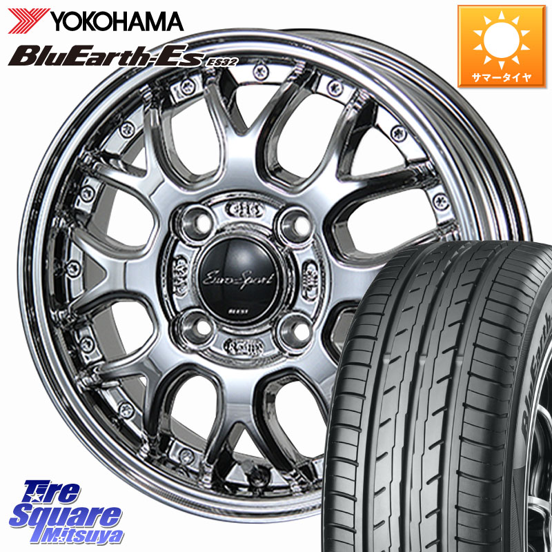 BLEST EuroSport Type815 軽自動車専用 ホイール 14インチ 14 X 4.5J +45 4穴 100 YOKOHAMA R2409 BluEarth-Es ES32 ヨコハマ 165/60R14