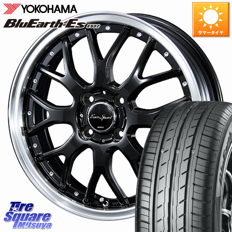BLEST EuroSport Type815 軽自動車専用 ホイール 15インチ 15 X 5.0J +45 4穴 100 YOKOHAMA R6279 BluEarth-Es ES32 ヨコハマ 175/65R15
