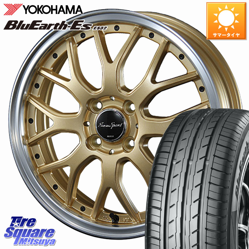 BLEST EuroSport Type815 軽自動車専用 ホイール 15インチ 15 X 5.0J +45 4穴 100 YOKOHAMA R6279 BluEarth-Es ES32 ヨコハマ 175/65R15