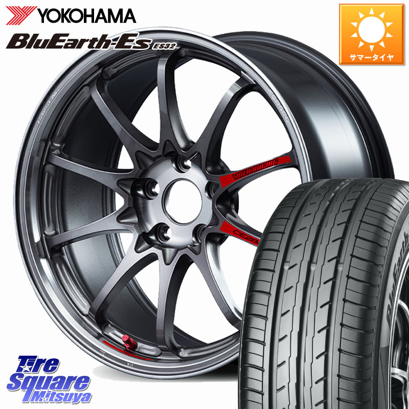 YOKOHAMA R2461 BluEarth-Es ES32 ヨコハマ 215/40R17RAYS 【欠品次回3~4月】 CE28N-plus SL VOLK RACING 鍛造 ホイール 17インチ 17X7.5J 43 5穴 114.3|タイヤスクエアミツヤ
