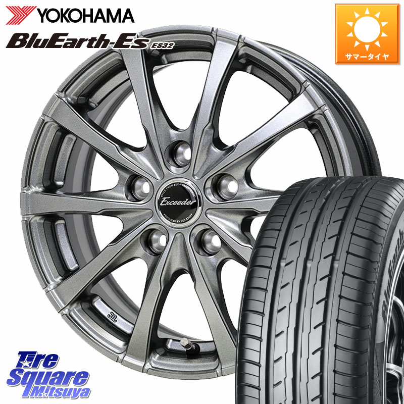 YOKOHAMA R6295 BluEarth-Es ES32 ヨコハマ 225/50R18HotStuff Exceeder E08 平座仕様(レクサス・トヨタ専用) ホイール 18インチ エクシーダ 18X7.5J 37 5穴 114.3 カローラクロス｜タイヤスクエアミツヤ