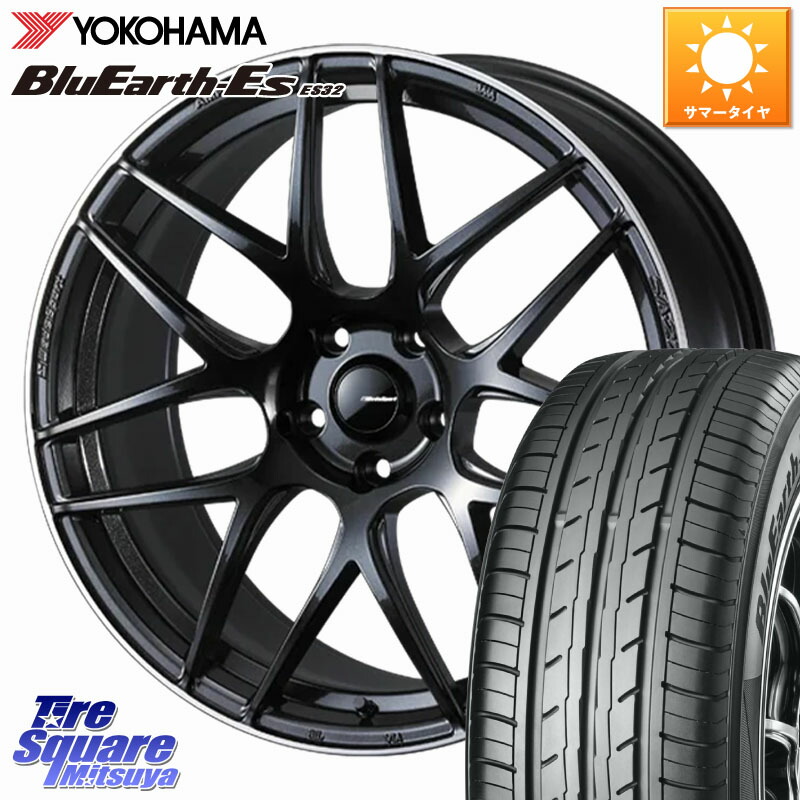 WEDS SA-27R ウェッズ スポーツ ホイール 19インチ 19 X 8.0J +45 5穴 114.3 YOKOHAMA R6307 BluEarth-Es ES32 ヨコハマ 245/40R19 50系エスティマ 10系カローラクロス 10系アルファード