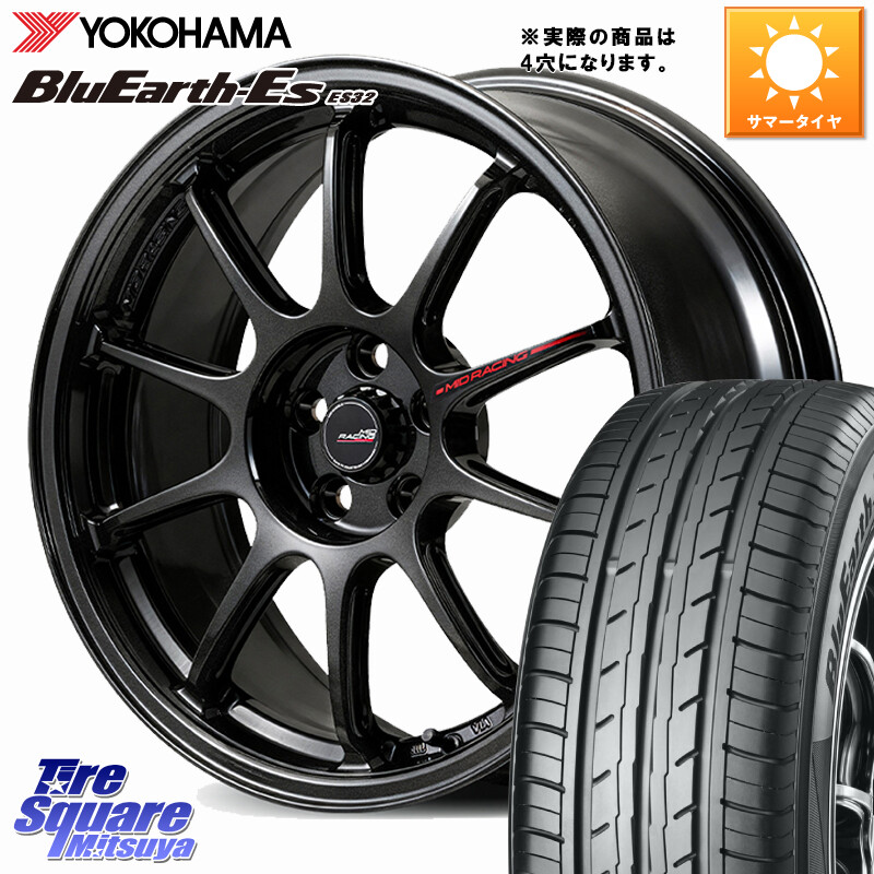 YOKOHAMA R2450 BluEarth-Es ES32 ヨコハマ 205/40R17MANARAY MID RACING R10 EVO ホイール 17インチ レーシング◇参考画像 17X7.0J 45 4穴 100 アクア ヤリス ロードスター E11ノート モビリオ/モビリオスパイク カローラフィールダーハイブリッド べリーサ フィット｜タイヤスクエアミツヤ