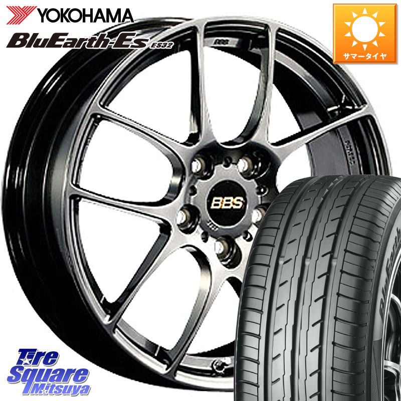 YOKOHAMA R6298 BluEarth-Es ES32 ヨコハマ 215/60R17BBS RF 鍛造1ピース DB ホイール 17インチ 17X7.0J 48 5穴 114.3 C-HR カローラクロス E52エルグランド ZR-V RV系ヴェゼル RC系オデッセイ後期 CX-30 MX-30 エスティマハイブリッド エスティマ RVR|タイヤスクエアミツヤ
