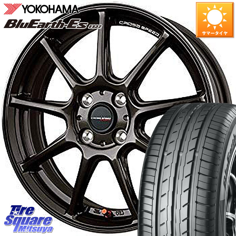 HotStuff クロススピード RS9 RS-9 軽量 ホイール 15インチ 15 X 5.5J +43 4穴 100 YOKOHAMA R6290 BluEarth-Es ES32 ヨコハマ 195/65R15 E13オーラ