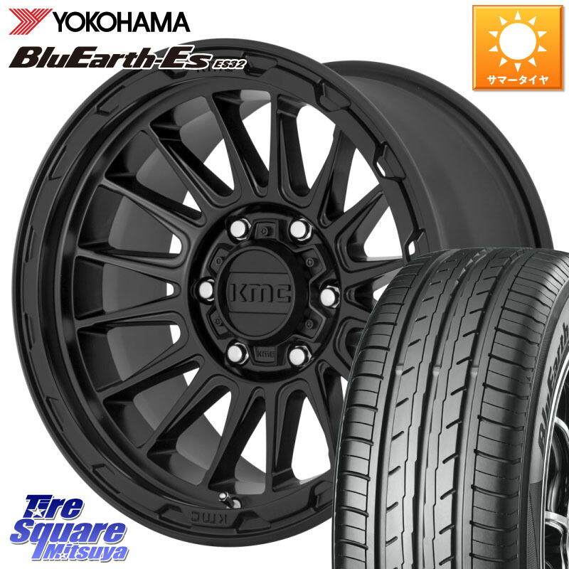 KMC KM542 Impact ホイール 17インチ 17 X 8.0J +35 5穴 114.3 YOKOHAMA R6304 BluEarth-Es ES32 ヨコハマ 225/60R17 30系アルファード 30系ヴェルファイア