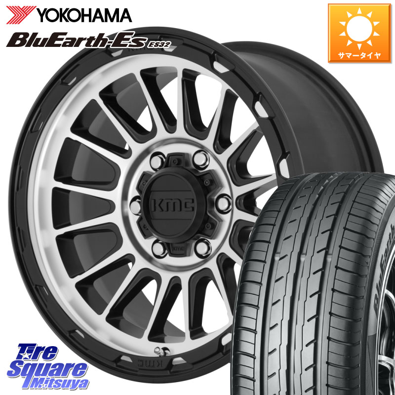 YOKOHAMA R2460 BluEarth-Es ES32 ヨコハマ 205/65R16KMC KM542 Impact Machined ホイール 16インチ 16X7.0J 30 5穴 114.3|タイヤスクエアミツヤ