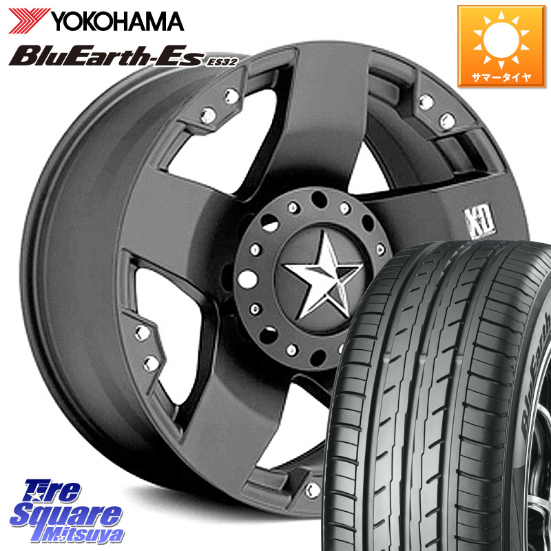 YOKOHAMA R2450 BluEarth-Es ES32 ヨコハマ 205/40R17KMC XD775ROCKSTAR ホイール 17インチ ロックスター 17X8.0J 35 5穴 114.3｜タイヤスクエアミツヤ