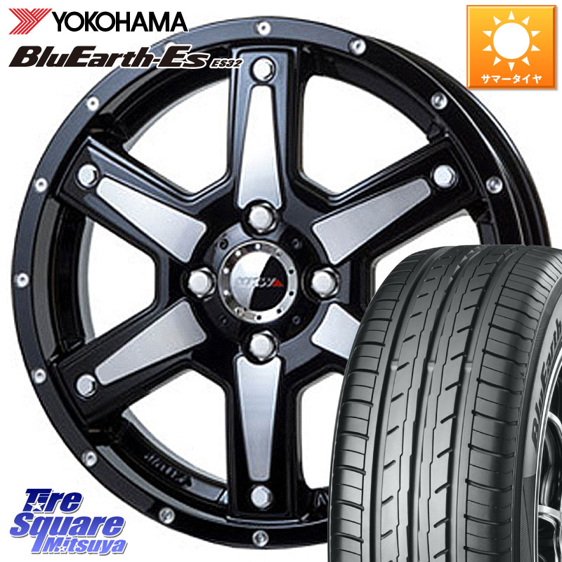 YOKOHAMA R6273 BluEarth-Es ES32 ヨコハマ 165/65R15MKW MK-56 MK56 ミルドマシンブラック ホイール 15インチ 15X4.5J 45 4穴 100 ダイハツTAFT Mx27/37/47Sソリオ・MB37SデリカD2 MAx6S系ソリオ デリカ ミニ DELICA MINI デリカD:2 D2｜タイヤスクエアミツヤ
